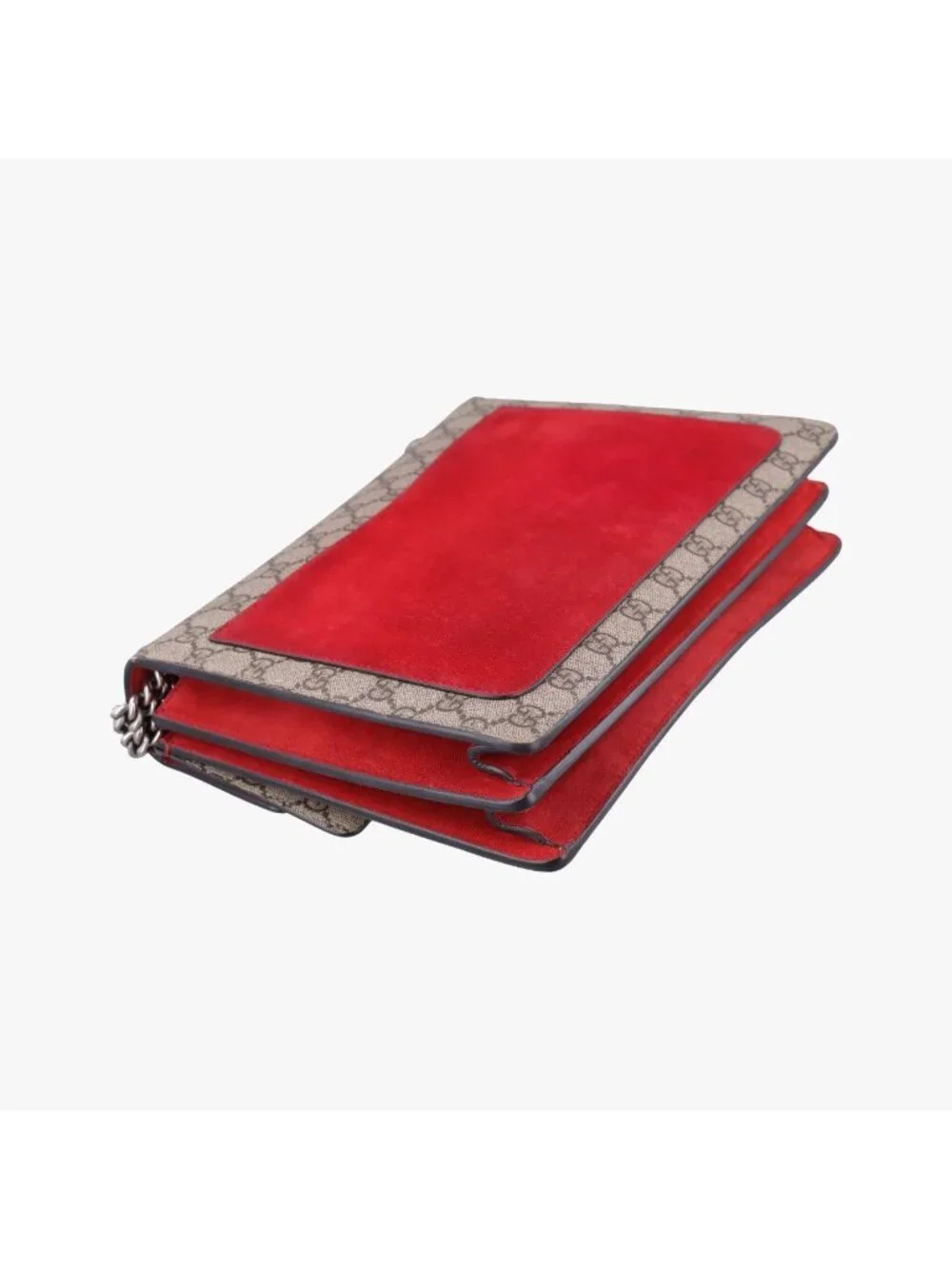 Gucci Dionysus Beige Red Canvas Suede Shoulder